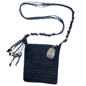 🌿Sun N' Sand Portola Natural Crochet Straw Mini Crossbody Bag🌿